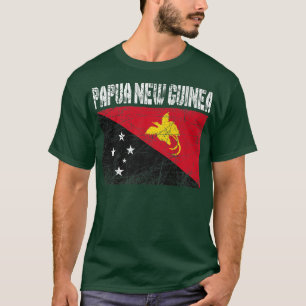 Camiseta Papua-Nova Guiné, Patriótica, Afastada, Sinalizado