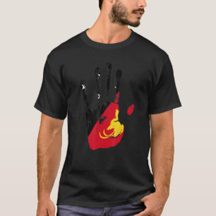 Camiseta Papua Nova Guiné Sinalizador Homens Mulheres Crian