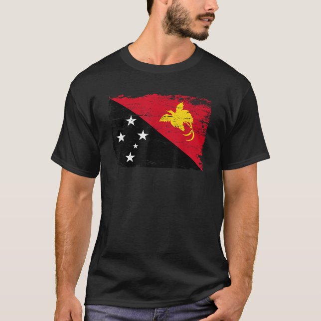 Camiseta Papua-Nova Guiné Sinalizador T Shirt (Frente)