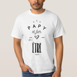 Camiseta Papy et fier de l'être
