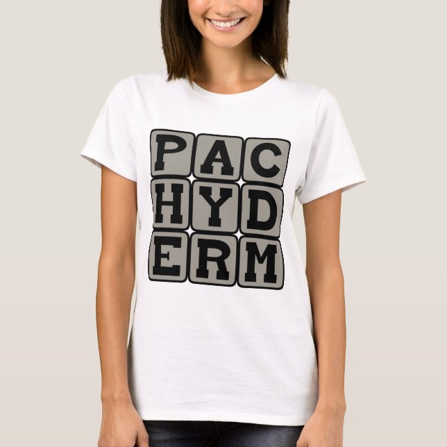 Camiseta Paquiderme, Elefante (Frente)