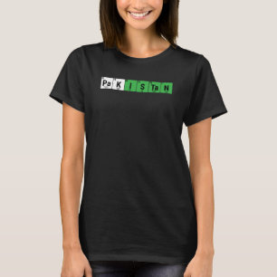 Camiseta Paquistão Elementos de Mesa Periódicos Química Leg