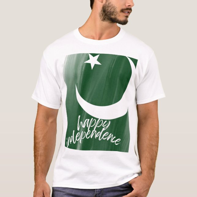 Camiseta Paquistão - Feliz Dia da Independência Especial (Frente)