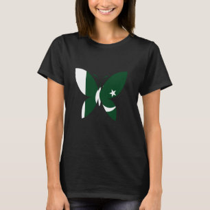 Camiseta Paquistão Flag Butterfly Paquistanês Pride Pakista