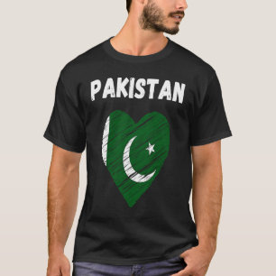 Camiseta Paquistão Flag Holiday Pakistan Heart Pakistani Fl