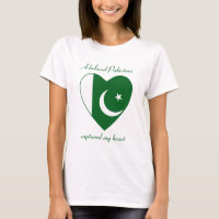 Paquistão Flag Sweetheart T Shirt