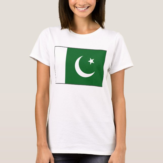 Camiseta Paquistão Flag x Map T-Shirt (Frente)