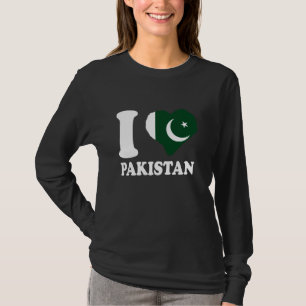 Camiseta Paquistão I Love Pakistan Pakistani Pride Pakistan