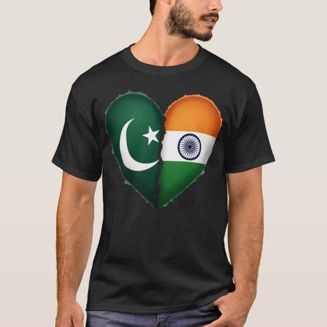 Camiseta Paquistão - Índia Heart (Frente)