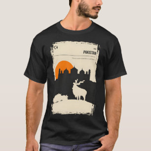 Camiseta Paquistão Vintage Cobrir Mínimo do Livro Markhor