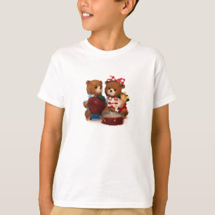 Camiseta Par bonitinho de urso