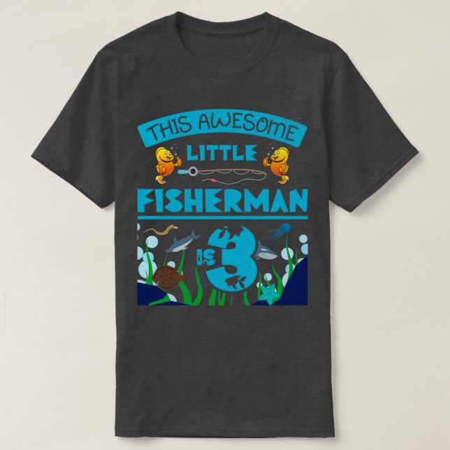 Camiseta Par De Aniversário No Mar De Pesca (Frente do Design)