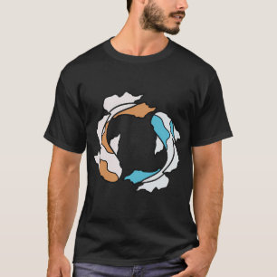 Camiseta Par de carpas kois