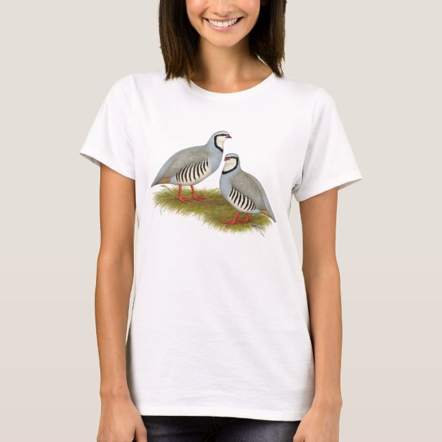 Camiseta Par de Chukar Partridge (Frente)