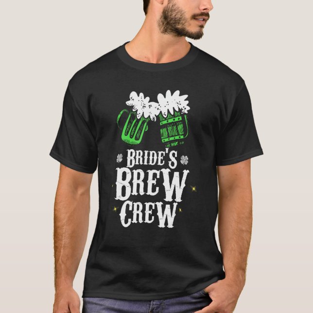 Camiseta Par de Dia de São Patrício de Tripulação Brew da N (Frente)
