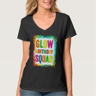 Camiseta Par de Grupo do Esquadrão de Aniversário Brilhante