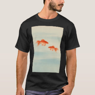 Camiseta Par de Peixes Dourados — Bokashi de Água Aberta