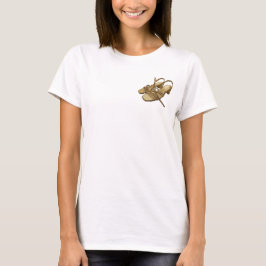 Camiseta Par de Saltos Dourados Pixelados