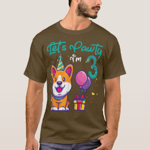 Camiseta Par De Vamos Do Cão De Óculos De 3 Anos De Idade