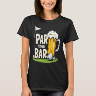 Camiseta Par Então Bar Golfe E Drinks Pós-jogo Humor Amor