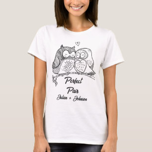 Camiseta Par perfeito personalizado para casais