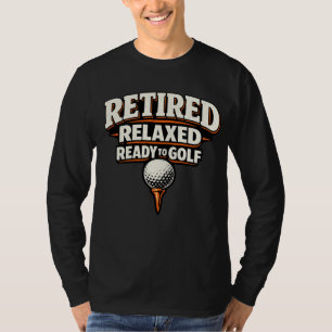 Camiseta Par Tee de Golfe no campo de golfe