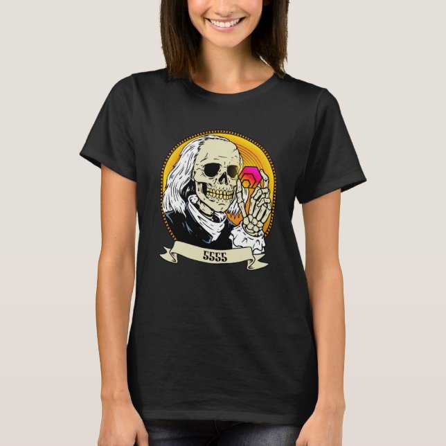 Camiseta Para 5555 Stakers HEX à espera de HEX Crypto Stake (Frente)