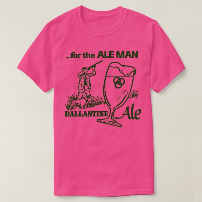 Camiseta Para A Ale ManBallantine Ale Beer (Frente do Design)