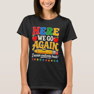 Camiseta Para a Escola Engraçado