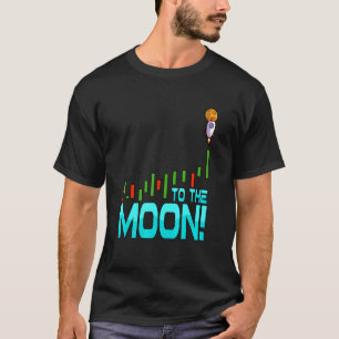 Camiseta Para A Moon Crypto Bitcurrency Blockchain Trading 