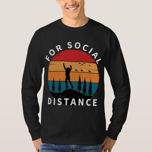 CAMISETA PARA A NATUREZA DA DISTÂNCIA SOCIAL (Frente)