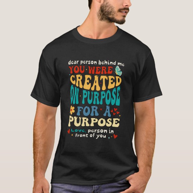 Camiseta Para A Pessoa Por Trás De Mim Cristão (Frente)