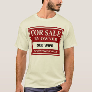 Camiseta Para a venda pelo proprietário - VEJA A ESPOSA