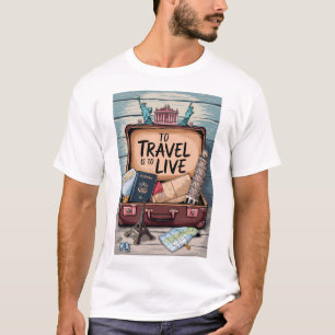 Camiseta Para a viagem é viver