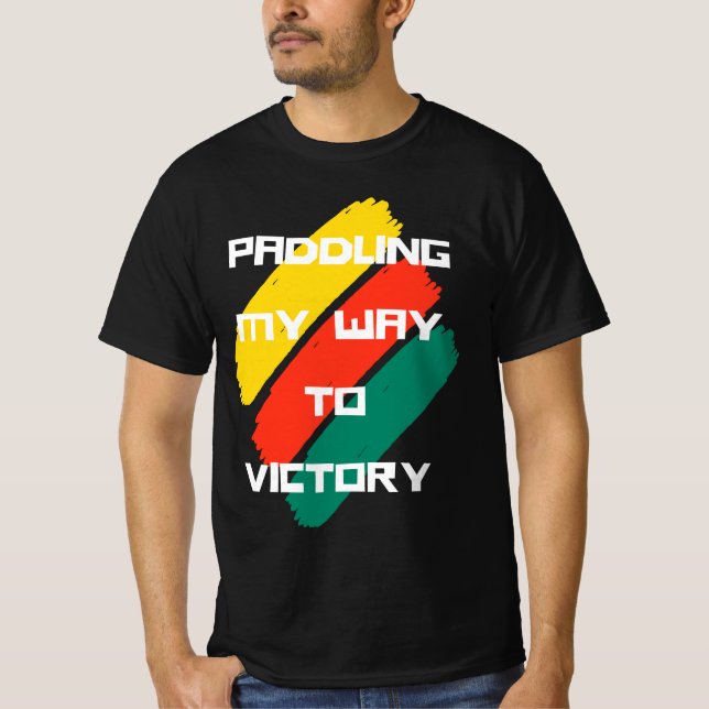 Camiseta Para a vitória: festival de barcos dragões (Frente)