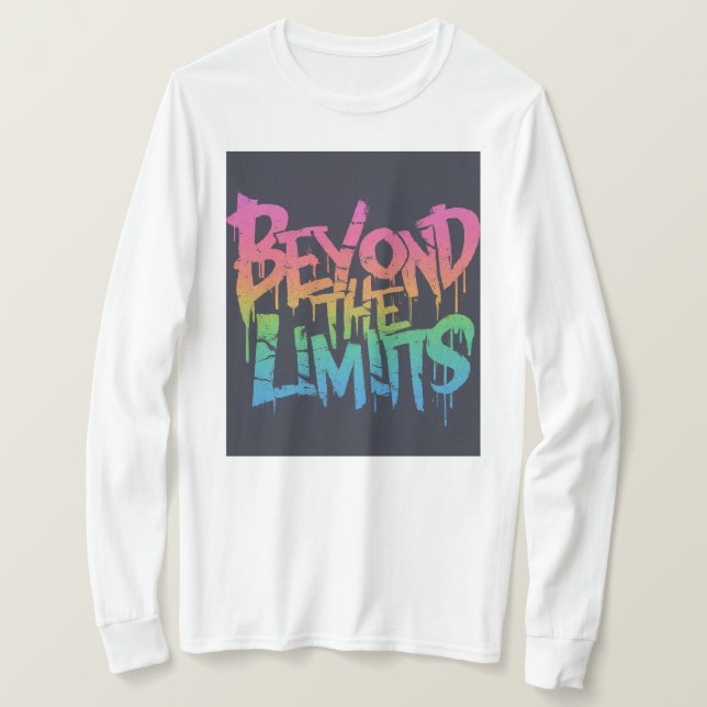 Camiseta Para além dos limites (Frente do Design)