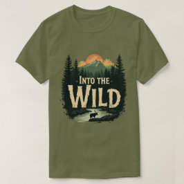 Camiseta PARA amantes da aventura SELVAGEM