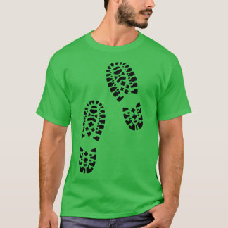 Camiseta Para amantes de botas de caminhada, pegadas