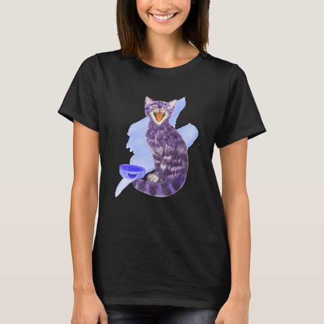 Camiseta para amantes de gatos (Frente)