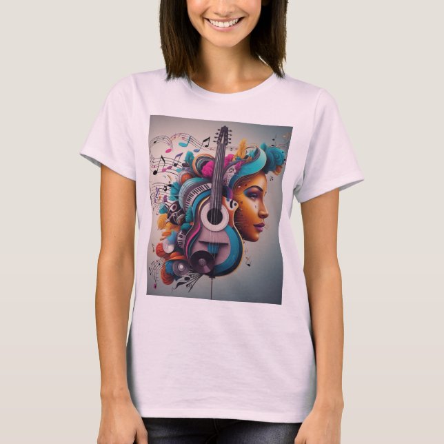 Camiseta para amantes de música (Frente)