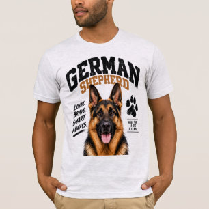 Camiseta para amantes do cão pastor alemão