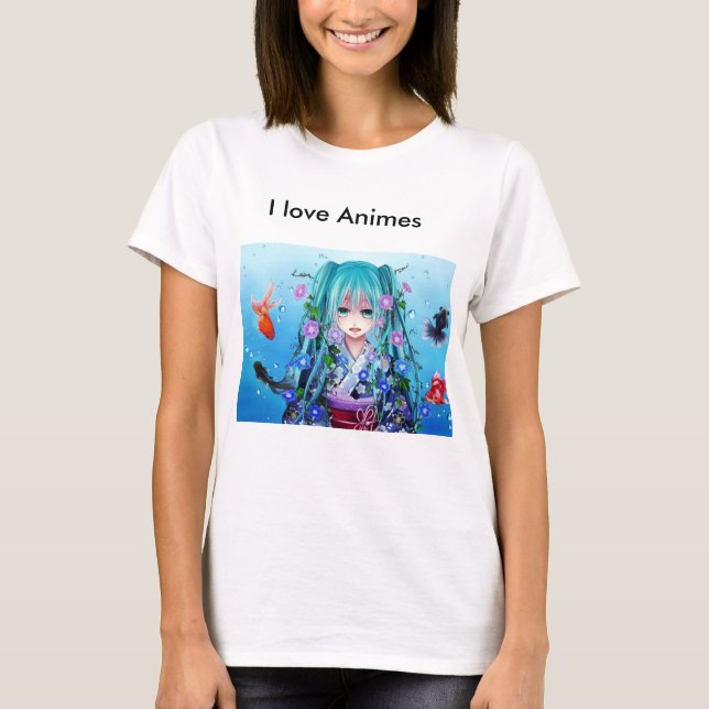 Camiseta Para Anime verdadeira liebhaber:] (Frente)