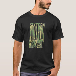Camiseta Para Aniversário de 16 Anos com Tema de Cavalo Equ