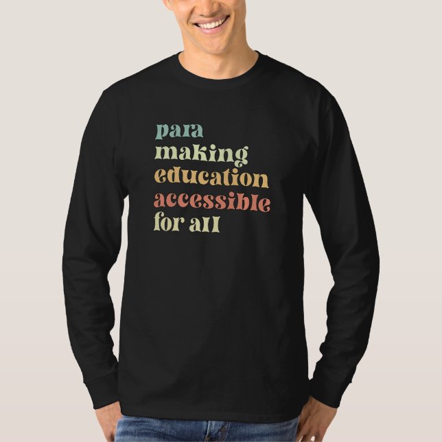 Camiseta Para Appreciation Paraprofessional Parapro   (Frente)