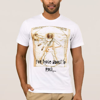 Camiseta para aqueles aproximadamente à rocha