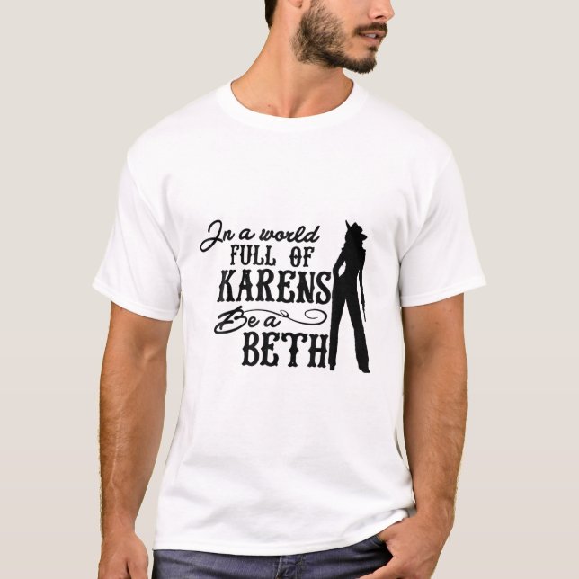 Camiseta Para As Mulheres Num Cheio Mundial De Karens Ser U (Frente)