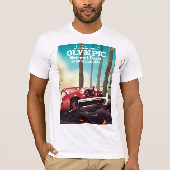 Camiseta Para Aventura! Parque nacional olímpico Washington (Frente)