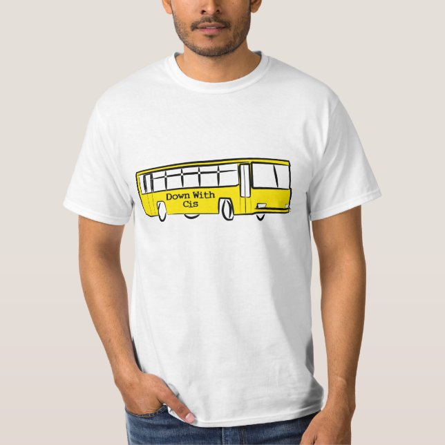 Camiseta PARA BAIXO COM ônibus do CIS (Frente)