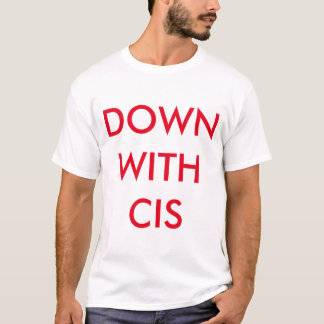 Camiseta Para baixo com t-shirt Cis