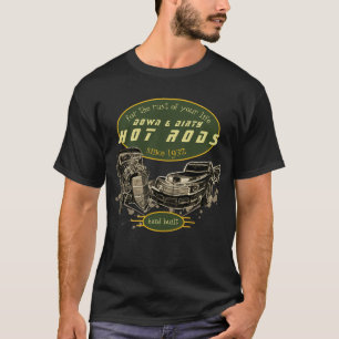 Camiseta Para baixo & hot rod sujos